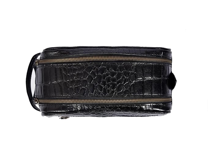 10" Premium Leather Toiletry Travel Pouch - Image 8