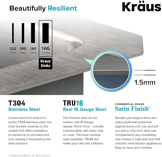 Kraus Kitchen Sinks Undermount - Image 7