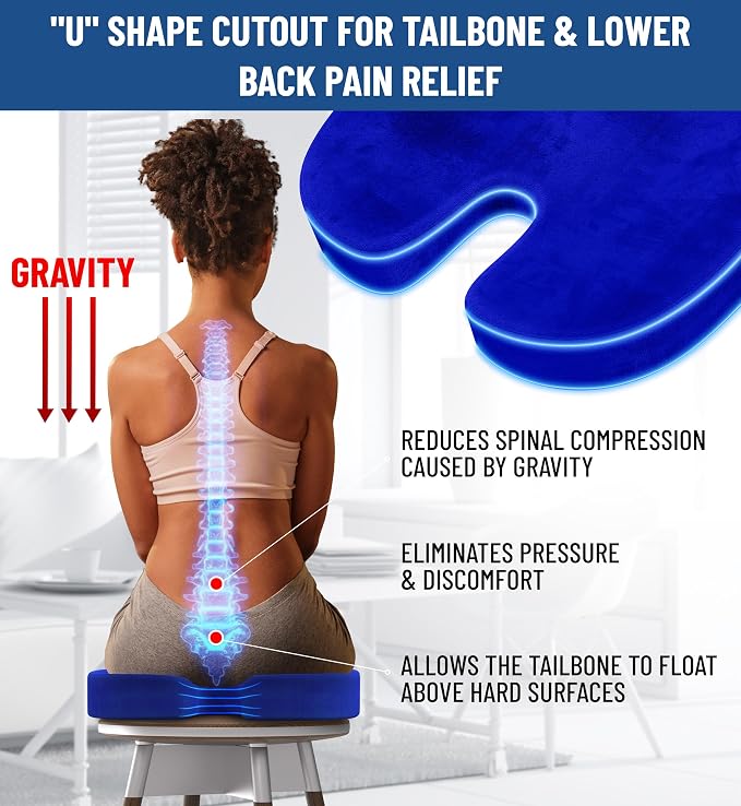 Everlasting Comfort Doctor Recommended Memory Foam Seat Cushion - Image 3