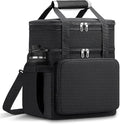 Lunch Box for Men Women, Large Expandable Insulated Lunch Bag, Double Deck by LRCXL