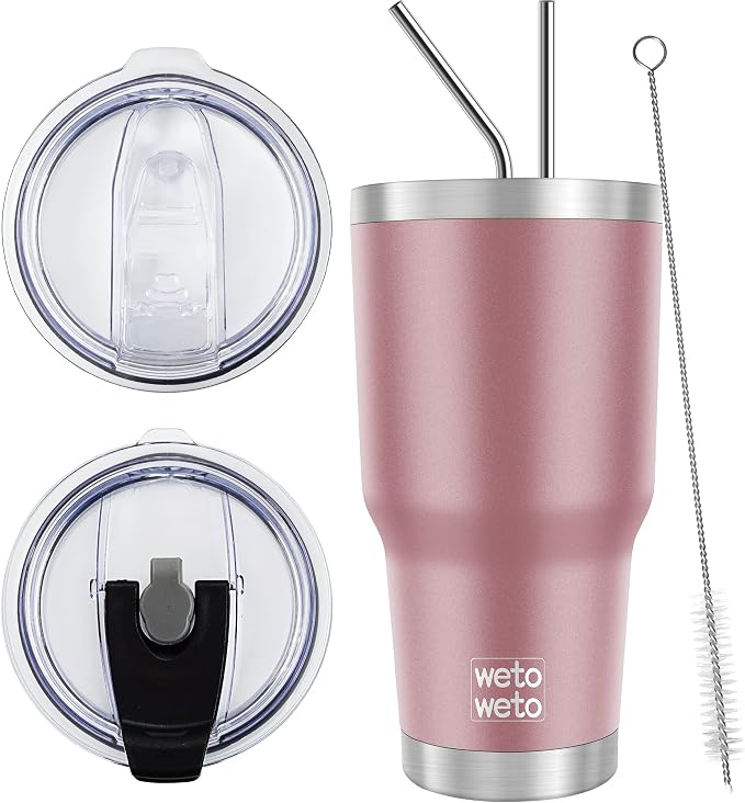 WETOWETO 30 oz Tumbler Stainless Steel Vacuum Insulated Coffee Cup Double Wall by Wetoweto