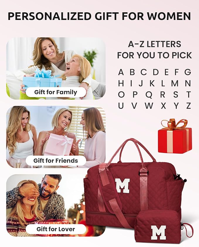 Personalized Gifts-Initial Overnight Bag - Image 2