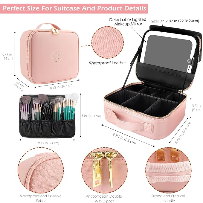 MOMIRA Travel Makeup Bag Cosmetic Bag - Image 3
