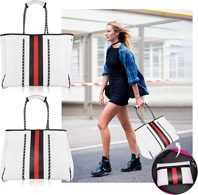 QOGiR Neoprene Multipurpose Beach Bag Tote - Image 6