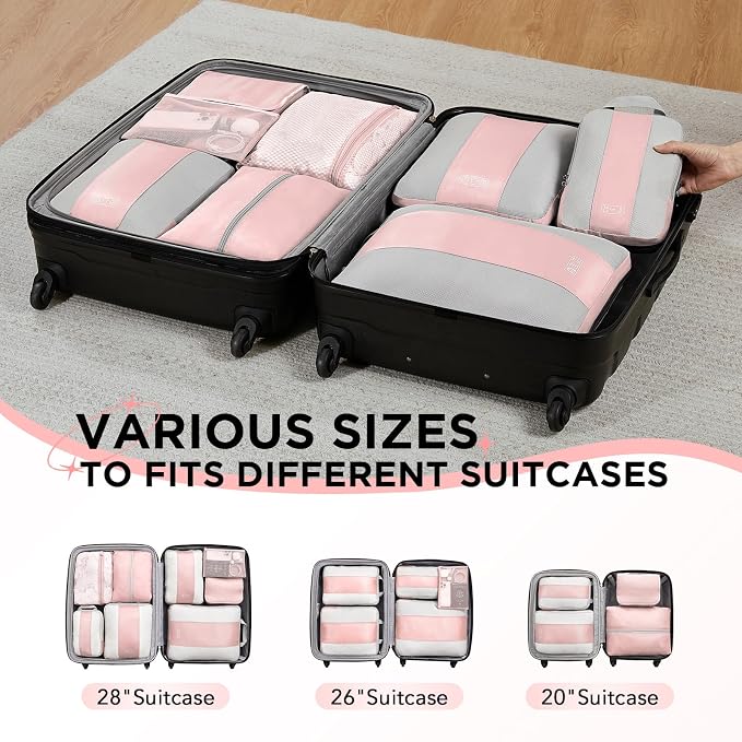 8 Set Compression Packing Cubes - Image 7