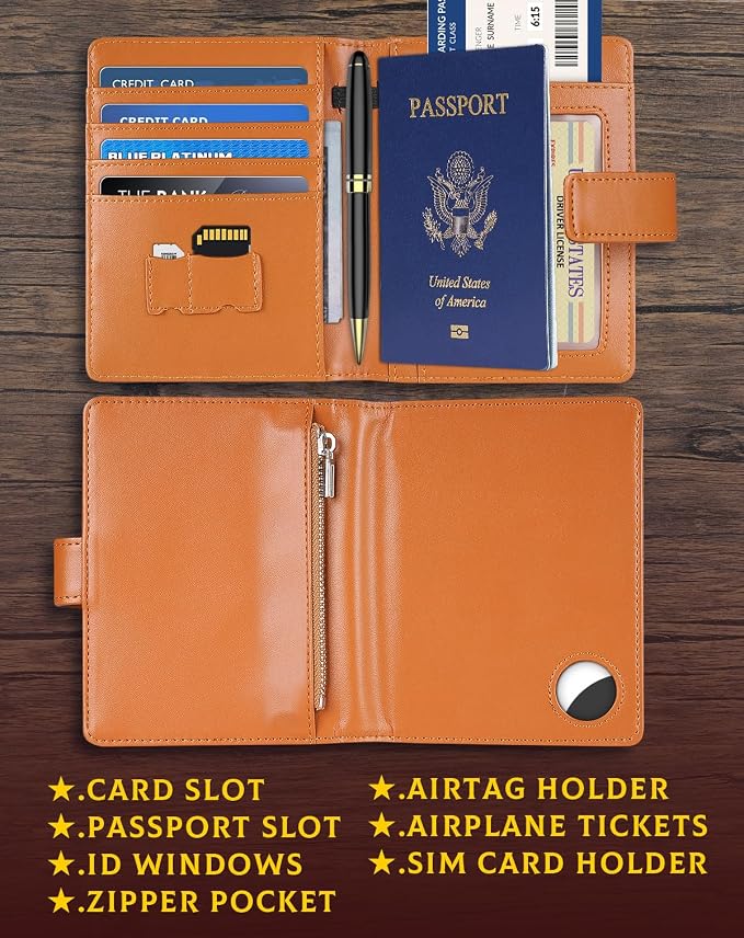Passport Holder Wallet Cover Case - Image 4