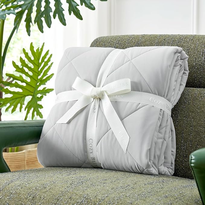 Cozy Bliss Cooling Blanket for Hot Sleepers, Q-Max 0.4 Cooling Comfort King Size - Image 6