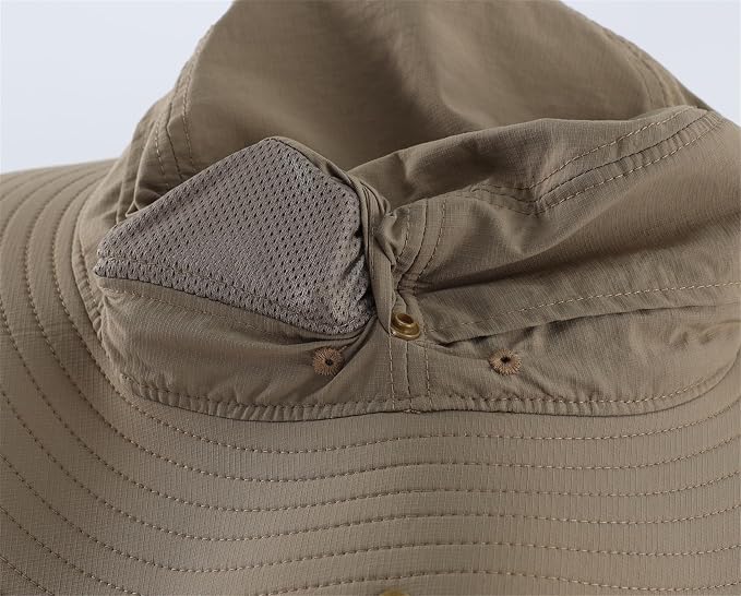 Connectyle Sun Hat for Men Women Outdoor UV Protection Safari Hat for Fishing - Image 4