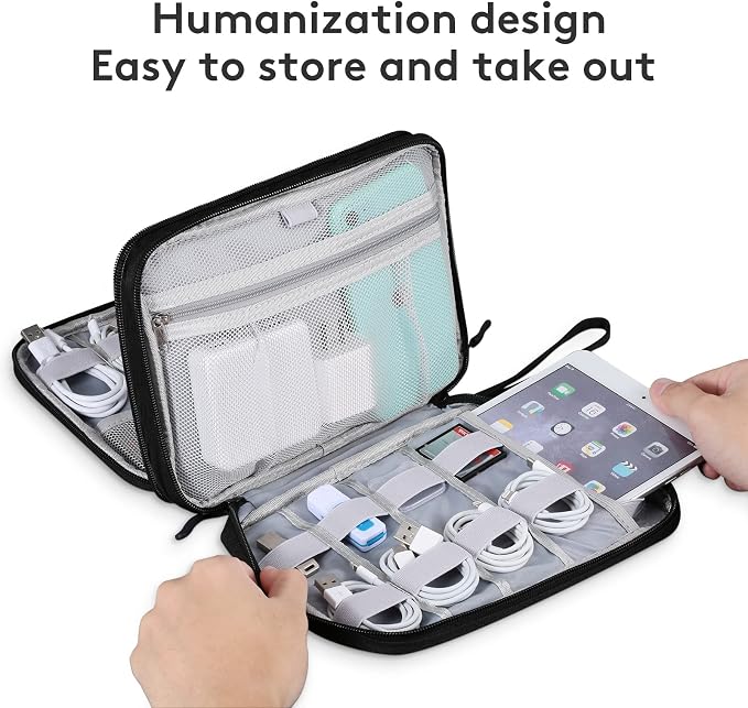 DDgro Travel Electronics Organizer Pouch Bag - Image 5