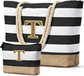 Becokan Beach Bag Initial Beach Tote by BecokanBeachBagSpecialist