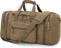 Gonex Canvas Duffle Bag for Travel, 50L Duffel Overnight Weekend Bag by Gonex