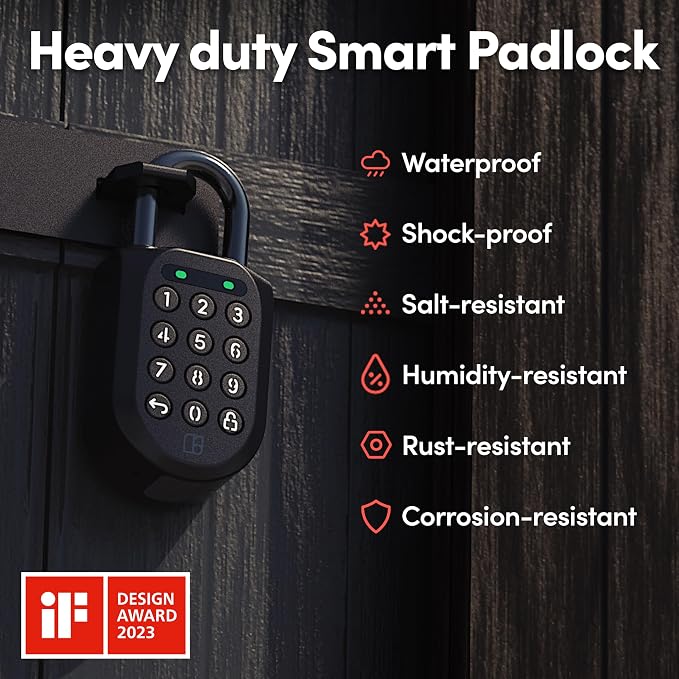 igloohome New Smart Padlock 2 2-Pack, The Toughest Smart Padlock – Generate - Image 5