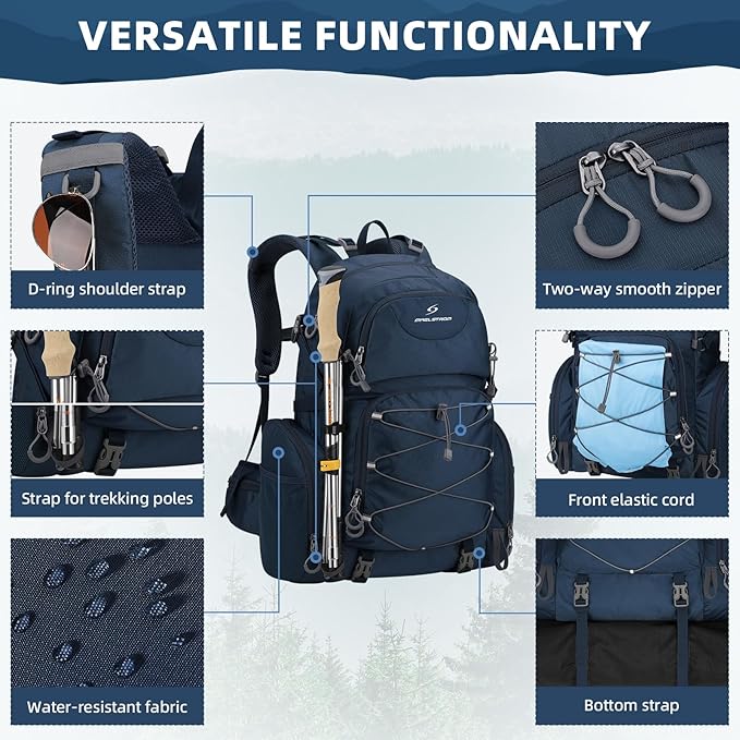 Maelstrom Hiking Backpack, 40L Waterproof Camping Daypack - Image 3