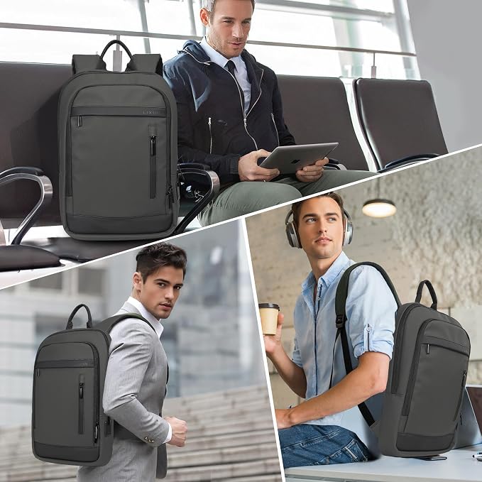 Business Backpack for Men Lightweight Commute Laptop Backpack Anti-Theft Water - Image 7