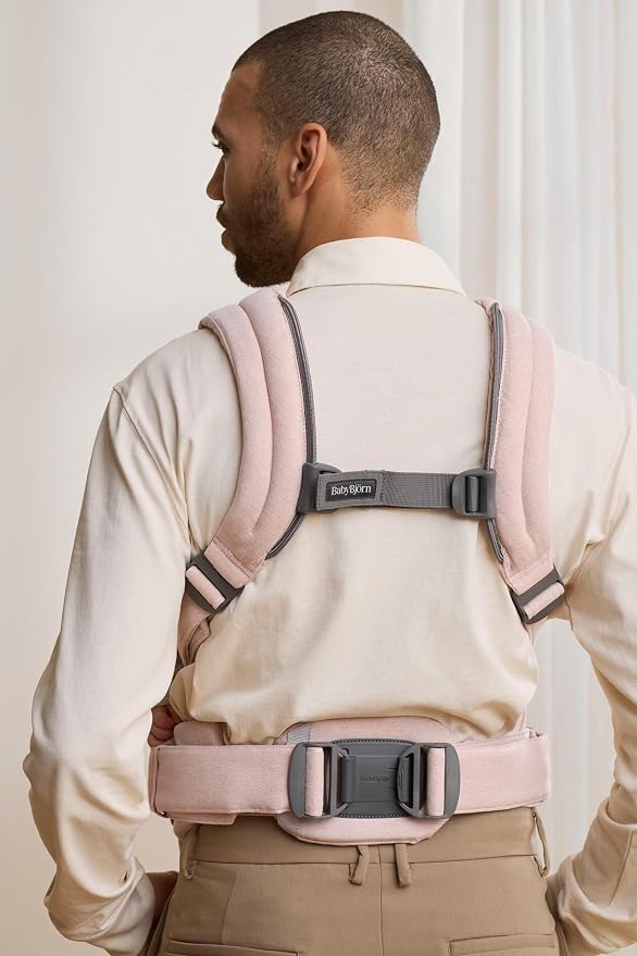 BabyBjörn Baby Carrier Harmony, Light Pink, Woven Mélange | 3-in-1 Ergonomic - Image 6