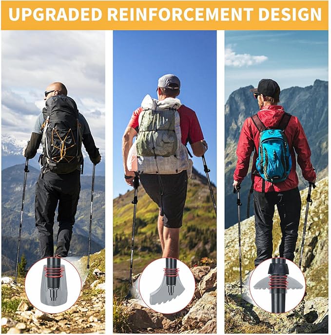 Covacure Hiking Poles Collapsible Trekking Poles - Image 6