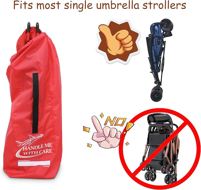 Stroller Travel Bag for Airplane, for Single Umbrella Strollers - Image 4