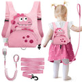 Dr.meter 3 in 1 Toddler Harness Leash + 8.2ft Anti Lost Wrist Link, Cute by Drmeter