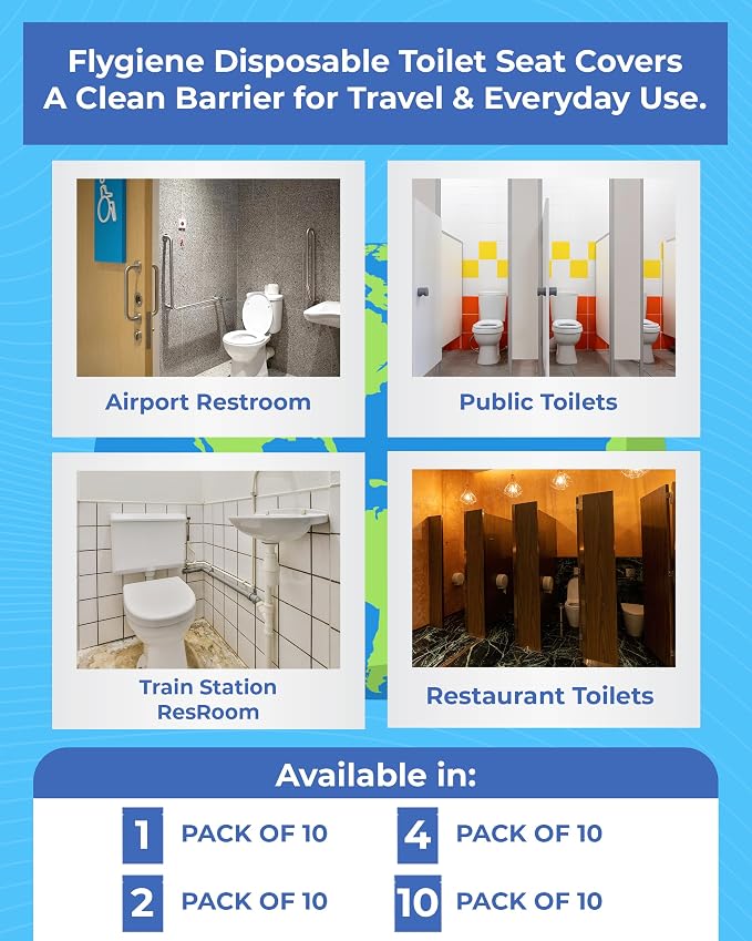 Disposable Toilet Seat Covers for Travel – Waterproof, Tear-Resistant XL Toilet - Image 5