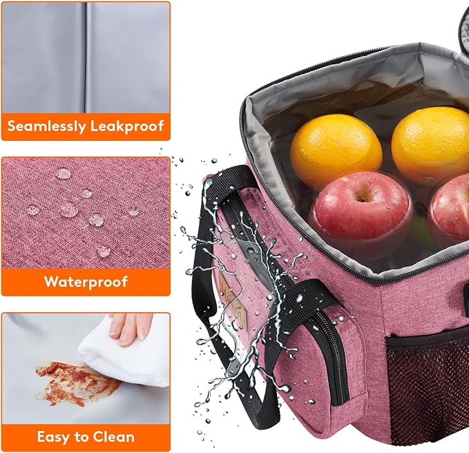Lifewit Medium Lunch Bag Insulated Lunch Box Soft Cooler Cooling Tote - Image 4