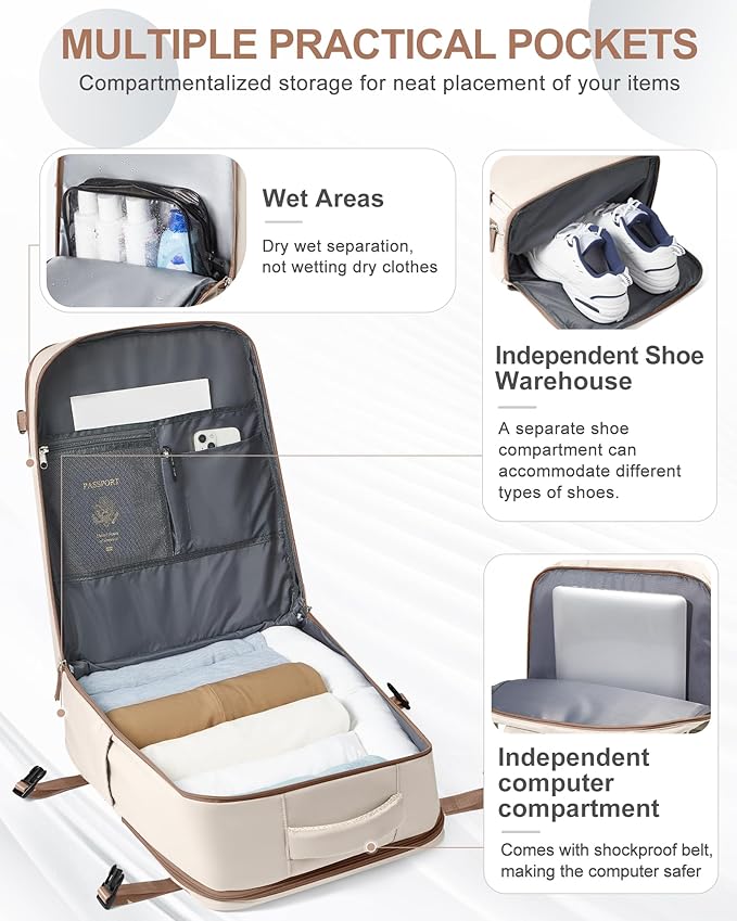 coowoz Travel Backpack Carry On - Image 4