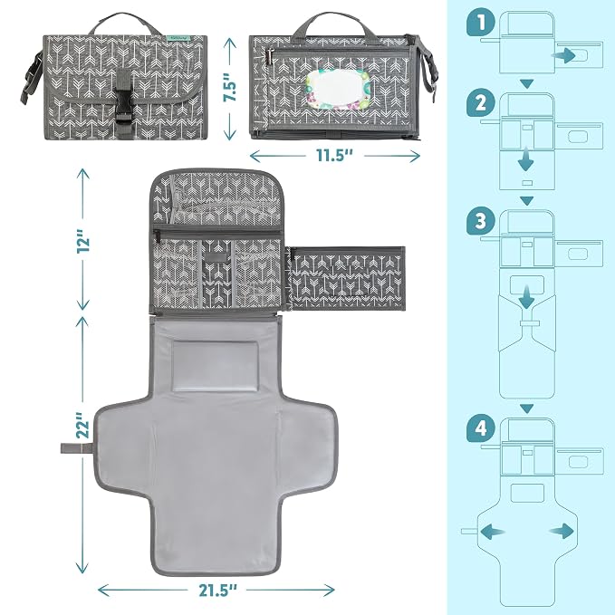 Kopi Baby Portable Diaper Changing Pad - Image 5