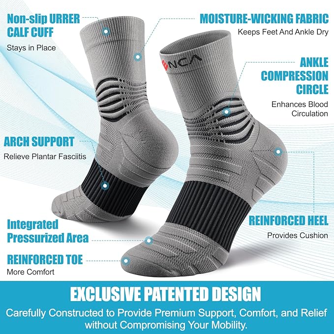 NEENCA Medical Compression Socks—2 Pairs, Ankle Socks - Image 2