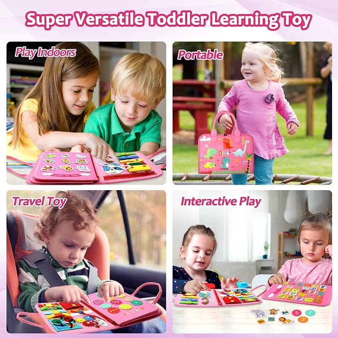 Qizfun Busy Board Montessori Toy - Image 5