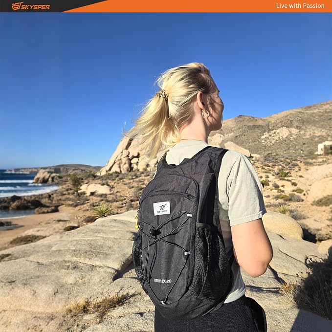 SKYSPER 15L/20L Foldable Hiking Backpack Lightweight Packable Travel Daypack - Image 6