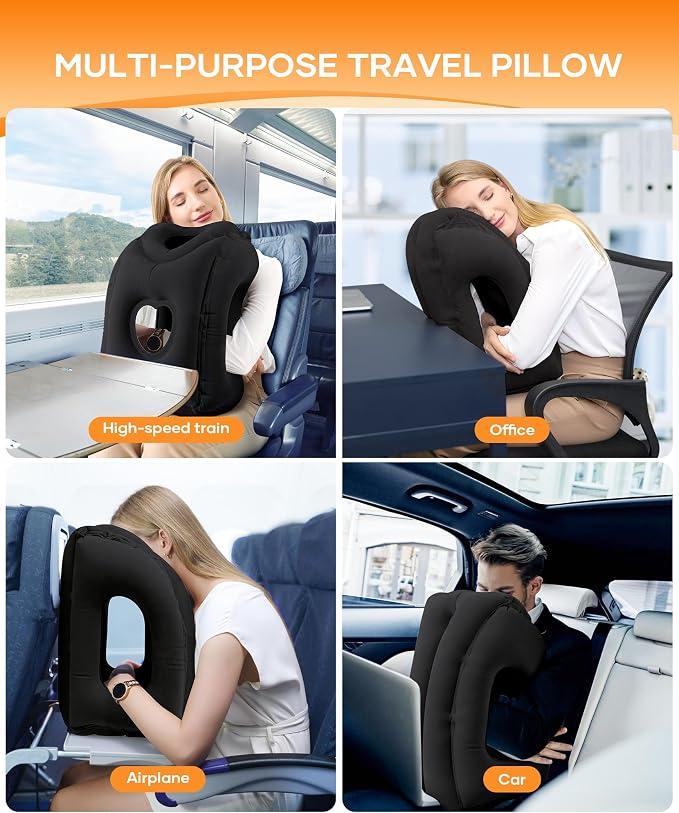 Sunany Travel Pillow, Upgraded Plane Pillow - Image 7