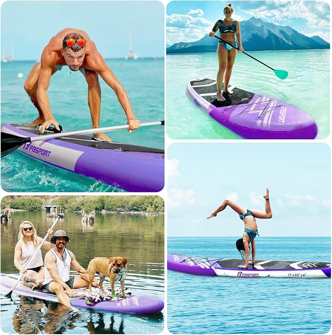 FBSPORT 11' Premium Stand Up Paddle Board, Yoga Board - Image 7