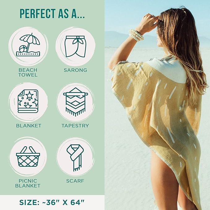Sand Cloud Turkish Beach Towel - Image 3