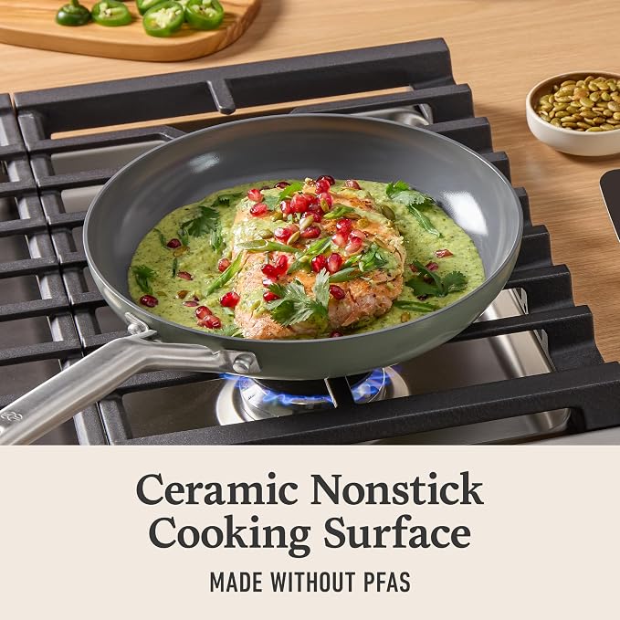 Calphalon® Ceramic Nonstick 8" and 10" Frying Pan Set - Image 3