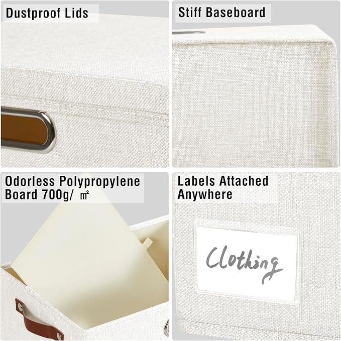 17" Large Collapsible Storage Bins - Image 5