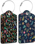 Abstract Small Flowers Luggage Tags by DEMACYA