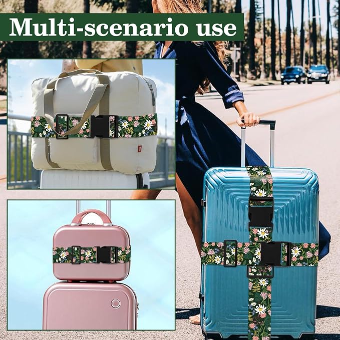Wildflowers Luggage Straps for Suitcases TSA Approved, Luggage Identifiers for - Image 7