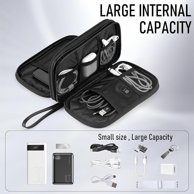 Leather Travel Electronic Organizer - Image 4