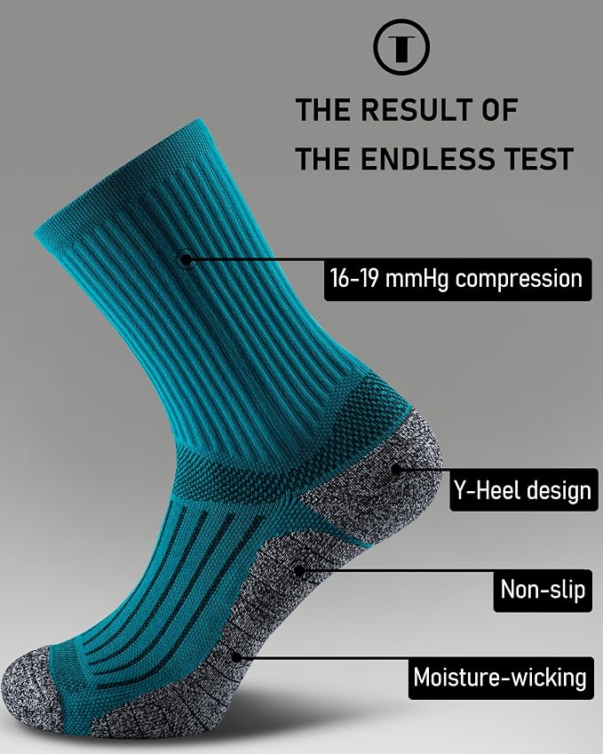 Elite Cushioned Compression Mid-crew Socks 4-Pack - Image 4