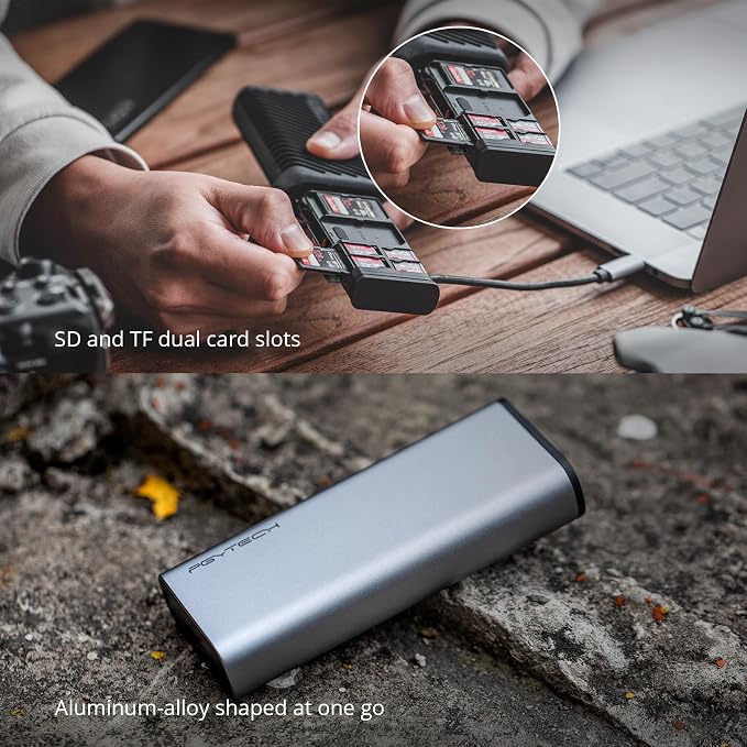 PGYTECH CreateMate High-Speed SD Card Reader USB 3.1 Type-C SD/TF Card Carrying - Image 5