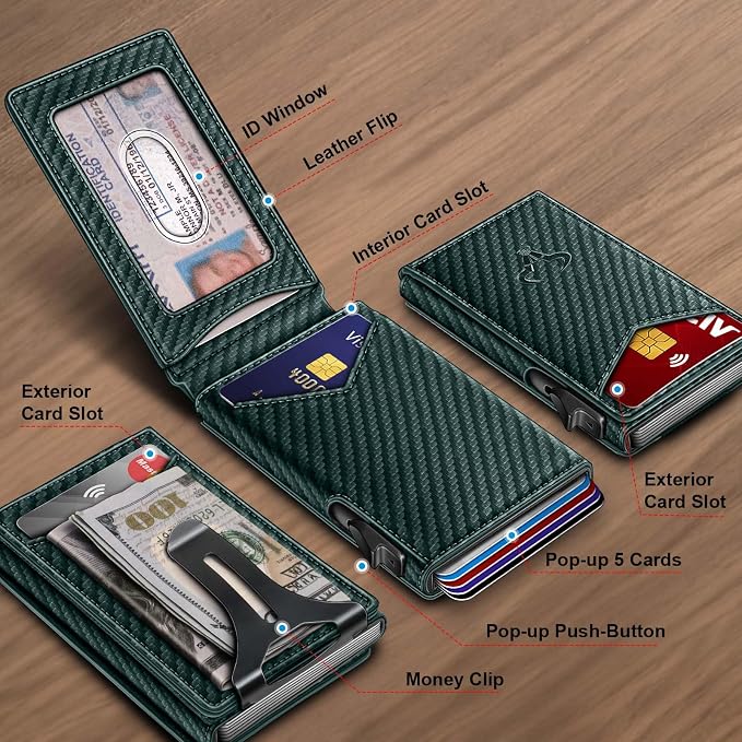 BULLIANT Men Wallet, Money Clip Wallet Slim - Image 2