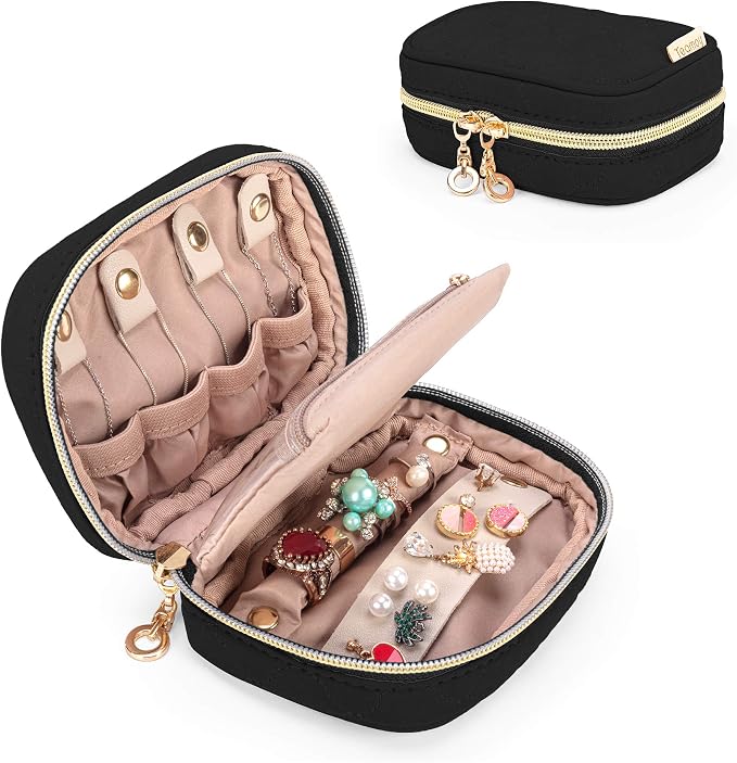 Teamoy Mini Jewelry Travel Case, Storage Organizer Bag by Teamoy
