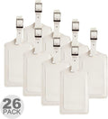 8 Pack Leather Luggage Travel Bag Tags by Travelambo by Travelambo