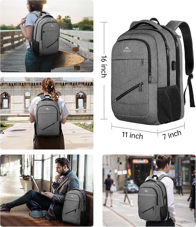 MATEIN 15.6 Inch Student Laptop Backpack, 20 L Airline Personal Item College - Image 7