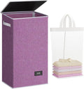 SOLEDI Laundry Hamper with Lid 100L Large & Tall Collapsible Laundry Basket by SOLEDI