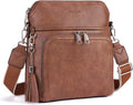 Crossbody Purse for Women, Lightweight Medium Crossbody Bag Soft Leather by Roulens