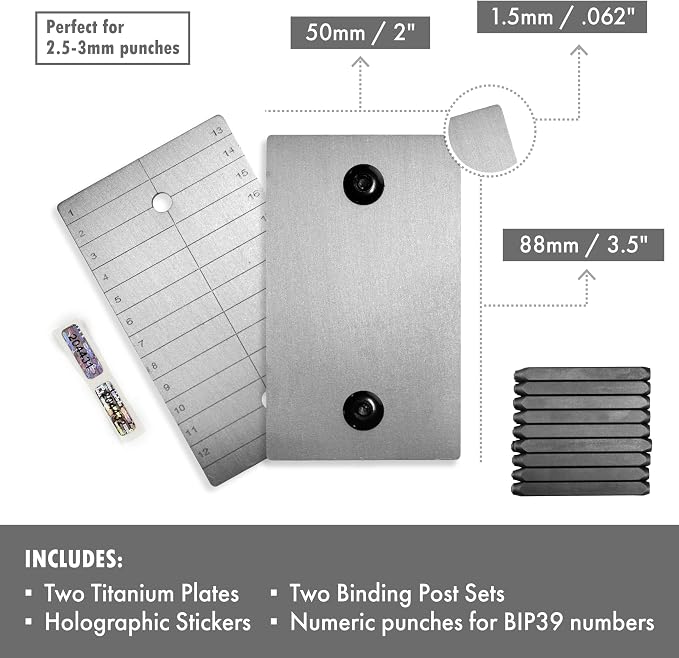 ColdTi - Titanium Bitcoin Seed Plates - Image 2