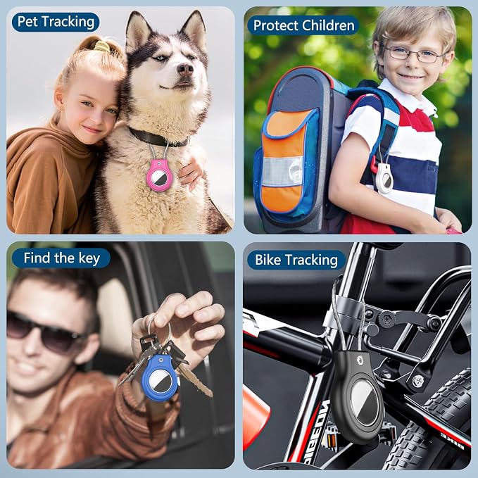 Waterproof Airtag Holder, 4 Pack Airtag Case - Image 6