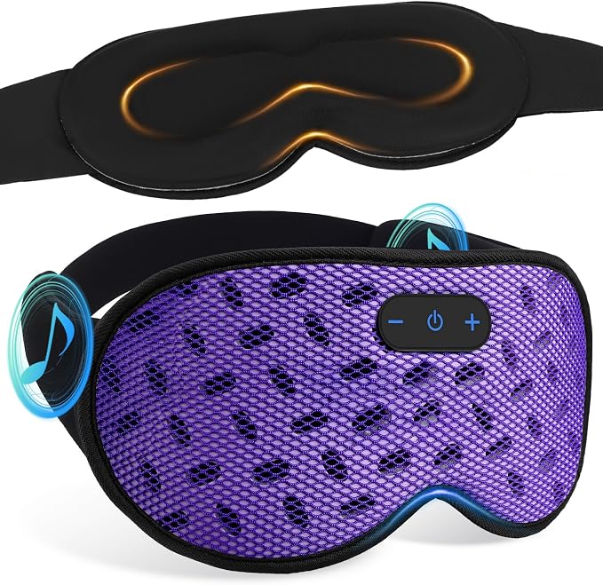 Sleep Eye Mask Bluetooth Headphones by RestEasyLiveCalm