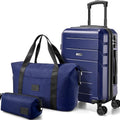 Hoteel Luggage Sets 3 Piece, ABS+PC Hard Shell Expandable Suitcases by HOTEEL