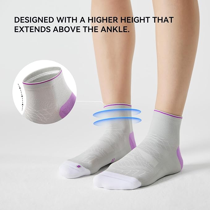 CS CELERSPORT 2/5 Pairs Ankle Compression Socks - Image 4